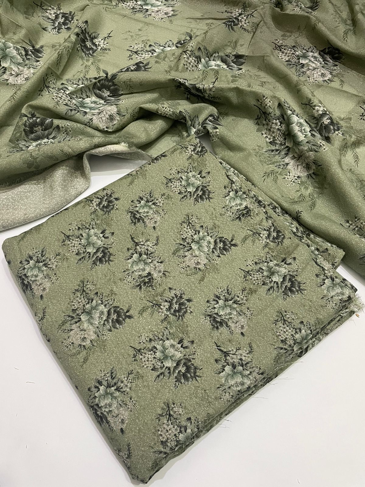 3 pc karandi alll over print unstitch