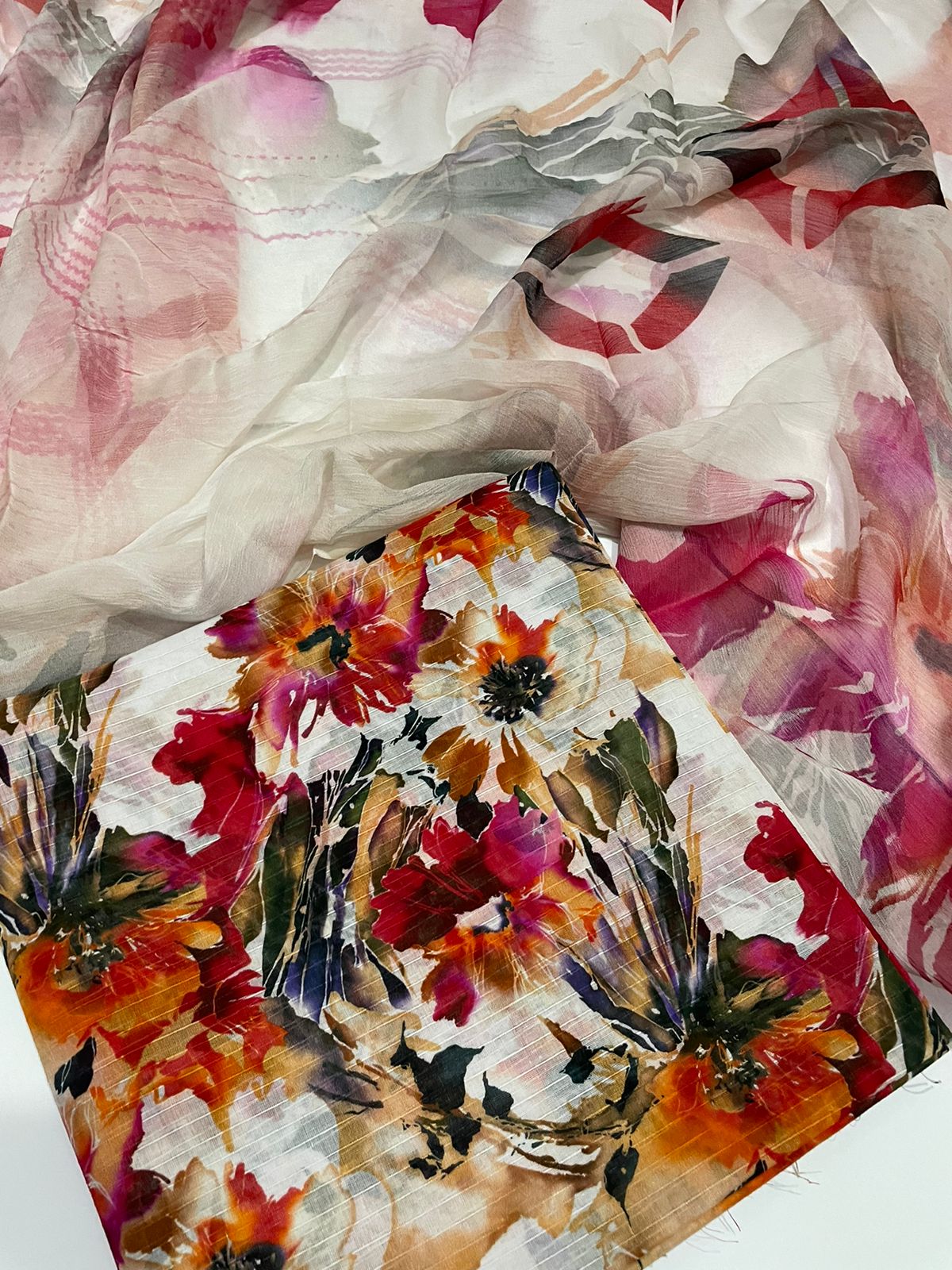 3 pc, lawn all suit all over print