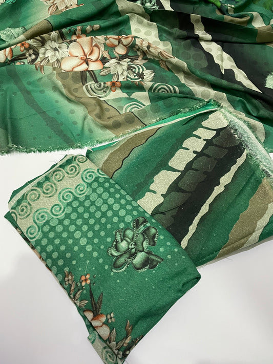 3 pc karandi printed unstitch