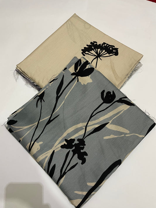 3 Pc Viscose Printed Unstitched Suit