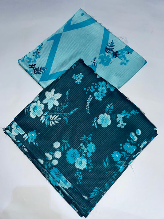 3 Pc Viscose Printed Unstitched Suit