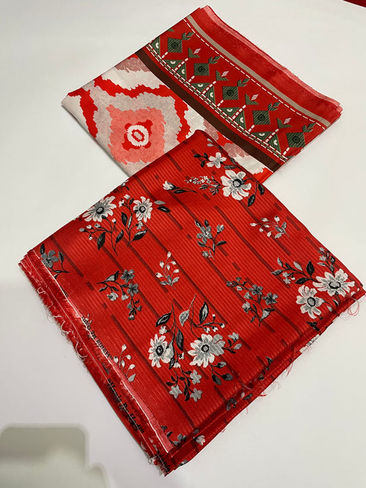 3 Pc Viscose Printed Unstitched Suit