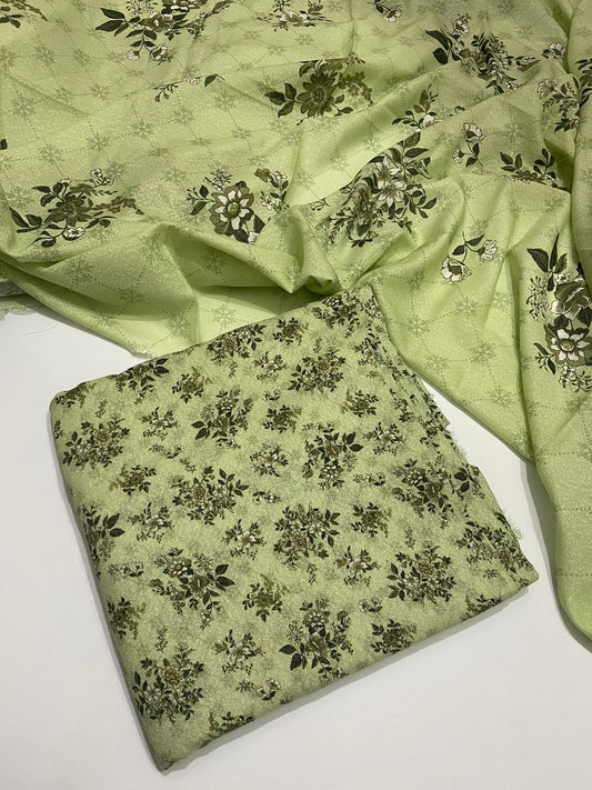 3 pc karandi all over print unstitch